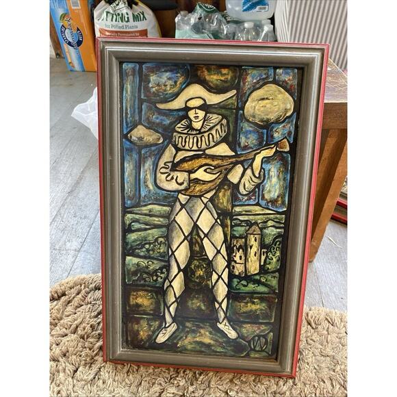 VTG MCM ArtPrint Baron Pictures Framed Harlequin 1950s New York 942 LotOf 4 Rare - Picture 11 of 12